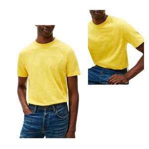T-shirt Homme Personnalisé en Gros Qualité Luxe 100% Coton Coupe Oversize Col Rond Uni Personnalisable pour Homme - Product Image 5