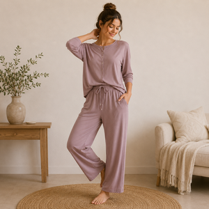 Ensemble de pyjamas pour femmes, vêtements de détente respirants en Tencel, vêtements de nuit pour femmes, ensembles de pyjamas, vêtements décontractés pour la maison - Product Image 1