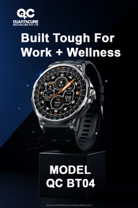 Reloj inteligente 2025 QC BT04, pantalla exterior de 1,85 pulgadas para llamadas Bluetooth, rastreador de actividad física con frecuencia cardíaca, 710mAh, 3ATM, resistente al agua, a prueba de agua, - Product Image 6