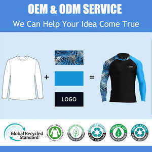 Maillots de compression personnalisés pour hommes, protection UV, manches longues, combinaisons de plongée à séchage rapide, écologiques - Product Image 3