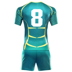 Uniforme de Rugby Personalizado para Hombre, Secado Rápido, Poliéster 220GSM, Sublimado, Ropa de Equipo, Conjunto de Jersey de Rugby OEM - Product Image 5