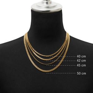 Collares de oro auténtico Au750 Murao Japan, cadena de oro Kihei Curb de 18K de Japón para mujer, collares finos, cadena cubana. - Product Image 2