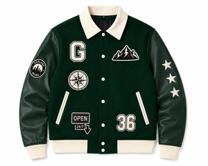 Hot Selling <b>Men's</b> Plus Size Embroidered Windproof Varsity <b>Baseball</b> <b>Jackets</b> Custom Stand Collar Autumn Coats Wholesale College - Product Image 1