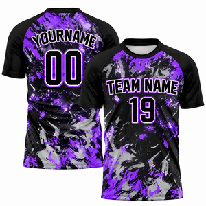Camiseta de Fútbol Sublimada con Logotipo Personalizado al por Mayor para Hombre, Manga Corta, 100% Poliéster, Transpirable, Ropa de Entrenamiento para Equipo - Product Image 3