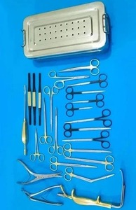 Ensemble d'instruments de chirurgie plastique manuels en acier inoxydable pour lifting du visage et des sourcils, ciseaux, râpes, pinces, 25 pièces - Product Image 3