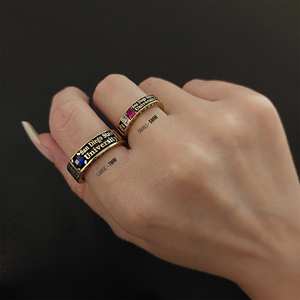 แหวนโรงเรียน BOJ 034 แหวนเงินประดับเพชรแบบสั่งทำพิเศษสำหรับรับปริญญา แหวนมหาวิทยาลัยสำหรับทุกเพศ ของขวัญสำหรับงานปาร์ตี้ในโอกาสต่างๆ ราคาประหยัด - Product Image 5