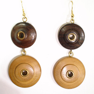 Pendientes de Madera con Letras del Alfabeto, Logotipo Personalizado OEM, Fábrica de Pendientes de Madera, Pendientes de Madera para Boda, Pendientes de Madera Hechos a Mano para Novia, Moda - Product Image 3