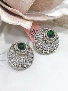 ต่างหูประดับเพชรซิร์คอนคุณภาพดีเยี่ยม สีเงินสดใส สำหรับผู้หญิงและเด็กผู้หญิง เหมาะสำหรับงานกลางคืนและงานปาร์ตี้ - Product Image 4