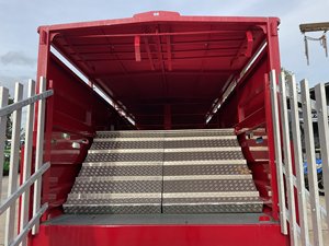 Hot Sale 3 Axles 12m Long Cargo <b>Trailers</b> for Cattle Goat Sheep Horse 2000kg with Animal Fence <b>Farm</b> Use - Product Image 1