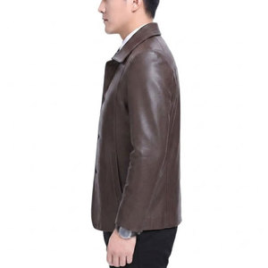 Wholesale Genuine <b>Leather</b> <b>Jackets</b> For <b>Men</b> Custom <b>Leather</b> <b>Jacket</b> <b>Men</b> Best Material Custom Made Windproof <b>Jackets</b> - Product Image 4