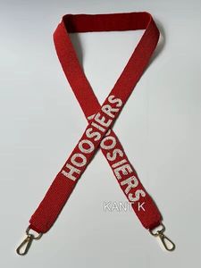 Sangle de sac en perles multicolores de qualité supérieure avec boucle en acier au design unique pour rehausser le look de votre sac fourre-tout ou sac bandoulière préféré - Product Image 2