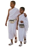 Ensemble Ihram en coton pour garçon, 2 pièces, essentiels pour le Hajj et la Omra, confortable à porter, pour la prière et la marche par temps chaud ou froid, doux pour la peau