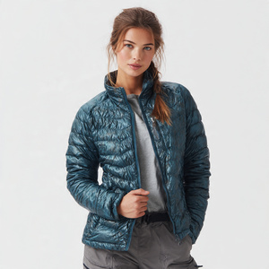 Women Outdoor Down Jacket Coat Zipper Hood Winter Down <b>Padded</b> Jacket Women's Street Style Zipper <b>Padded</b> Jackets Tops Ladies - Product Image 4