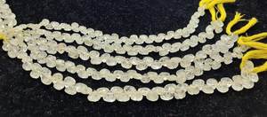 Cuentas de piedras preciosas de aguamarina amarilla natural talladas a mano en forma de corazón de 5-8 mm, cuentas sueltas de aguamarina en forma de corazón para la fabricación de joyería. - Product Image 5