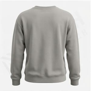 Sudadera de cuello redondo para mujer, jersey de secado rápido de lana, sudadera transpirable de talla grande, sudaderas de invierno con diseño de Color sólido liso - Product Image 3