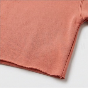 Customized Womens Drawstring Crop Top <b>Drop</b> Shoulder Hoodie Full Sleeve 100% Cotton Design OEM Knitted Color Streetwear - Product Image 5