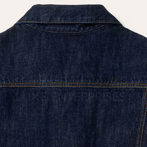Services OEM, veste en jean d'hiver pour homme, design personnalisé de haute qualité, 100% coton, logo sur le devant, respirante, décontractée - Product Image 6