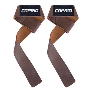 Cowhide Leather Heavy Duty Non-Slip Wrist Support Straps for Weightlifting Yoga & Sports Fitness-Adjustable Comfortable Gym Use - Product Image 1