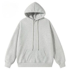 Sweat à capuche pour homme en coton lourd et molleton de bambou doublé, logo imprimé sur le devant, impression de haute qualité à la demande, coupe oversize, hiver, 350g - Product Image 5