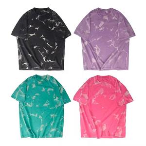 T-shirt oversize tie-dye pour homme, style streetwear, manches courtes, col rond, imprimé décontracté - Product Image 1
