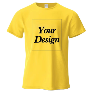 Camiseta de Hombre 100% Algodón, Cuello Redondo, Color Sólido, Informal, con Estampado Digital, Logotipo Personalizado, de Alta Calidad, para Verano - Product Image 5