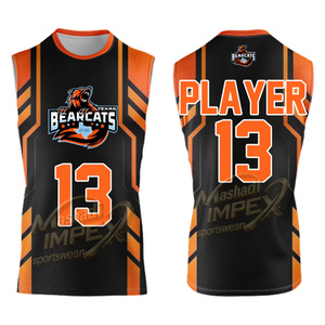 Pure Youth Custom Full Sublimation Lightning 7 v 7 <b>Compression</b> Youth <b>Compression</b> 7v7 Jersey Sublimated Sleeveless Hooded 7on7 - Product Image 3