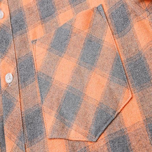 Mens Windowpane Check <b>Shirts</b> Wholesale Fashion <b>Plaid</b> Cotton Long Sleeve Button Down <b>Shirts</b> for Men - Product Image 3