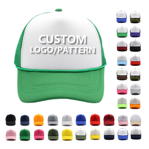 Casquette publicitaire personnalisée en éponge avec logo brodé 3D, pour adulte, 5 panneaux, 100% coton, maille, style baseball/trucker, pour le sport - Product Image 1