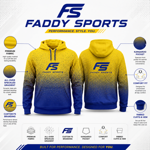 Sudadera Deportiva Personalizada con Sublimación para Hombre, Sudadera con Capucha Degradado Azul y Amarillo, Transpirable, para Gimnasio, Fitness y Entrenamiento - Product Image 5