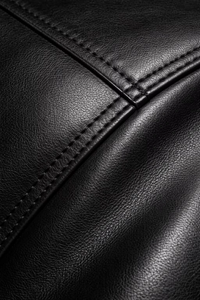 Chaqueta de Cuero Sintético Negra Vintage Personalizada para Hombre, 750 Gsm, Paneles Lisos, Logotipo Grabado con Láser Personalizado, Etiqueta Privada, Impermeable - Product Image 6