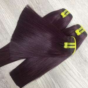 ผมตรงกระดูกสีม่วงสวยมากและเงางามผมคนเวียตนาม - Product Image 1