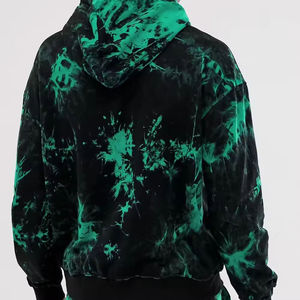 Sudadera con capucha pigmentada de algodón grueso, corte holgado, estilo vintage streetwear, personalización de marca, venta al por mayor, etiqueta privada, pedidos a granel de fábrica - Product Image 3