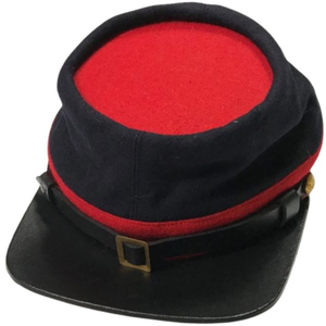 Képi historique en feutre avec sangle sous le menton pour reconstitution historique, reproduction américaine, Képi d'artillerie de l'Union en laine - Product Image 3