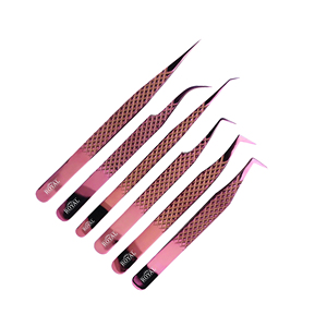 Pinces à cils en acier inoxydable de haute qualité pour kits d'extensions de cils, instruments de manucure - Product Image 1