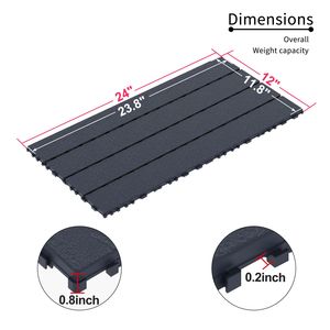 Dalles de terrasse emboîtables 2FT à installation rapide et facile pour patio, porche, piscine – Module DIY rapide pour cours et jardins - Product Image 6