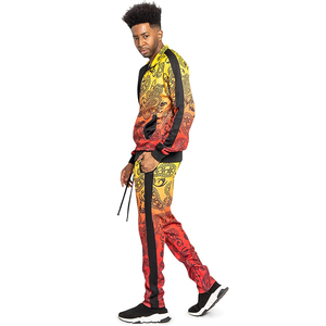 Conjunto de chándal con estampado animal para hombre, sudadera con capucha de media cremallera y cremallera completa, joggers, ropa de calle, ropa deportiva de otoño, ajuste regular - Product Image 4