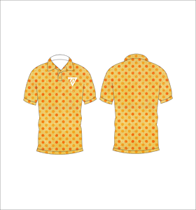 Camisa Polo para Hombre, Amarillo Naranja con Puntos, Manga Corta, Casual, Transpirable, Corte Ajustado, para Golf, Verano, con Logotipo Personalizado OEM - Product Image 6