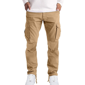 OEM Wholesale Men's Printed Fleece Sweatpants Front Logo Baggy Side Pocket Multi-Pocket Casual 100% Cotton Breathable Quick Dry - Product Image 3