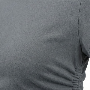 Conjunto de Ropa de Yoga Corta y Sexy con Logotipo Personalizado de Algodón para Mujer, Camisetas Cortas Deportivas Transpirables con Color Personalizado - Product Image 5