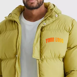Custom Made Long <b>Winter</b> Men's Hooded Quilted <b>Jacket</b> 100% Polyester <b>Waterproof</b> Windproof Thick Puffer Coat - Product Image 6