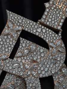 Pendentif Lettre Hip Hop Tendance en Moissanite et Argent 925, Tailles Mixtes, Effet Glacé, Certifié et qui passe le test du diamant - Product Image 2