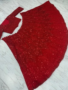 Lehenga Georgette Premium de Boutique India, Lehenga de Diseñador Estilo Bollywood, para Fiestas y Bodas, el Más Vendido, Ropa Festiva Moderna para Mujeres y Niñas - Product Image 6