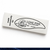 Étiquettes de marque personnalisées imprimées en satin avec logo et texte, étiquettes pour vêtements et accessoires