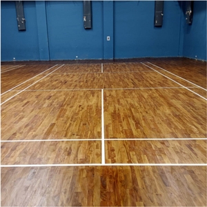 Sistema de Suelo Deportivo de Madera de Arce con Absorción de Impactos para Cancha de Bádminton Interior, Suelo de Madera Maciza Profesional para Competición - Product Image 5