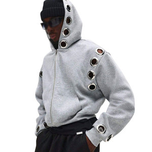 Sudadera con Capucha Unisex de Felpa Francesa 100% Algodón, Transpirable, con Logotipo Personalizado, Bolsillo Frontal Grande, Estilo Urbano Otoñal 2026 - Product Image 5