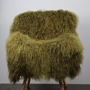 Paneles de piel de oveja tibetana con punta de ostra al por mayor, placas de piel de cordero de Mongolia esmerilada blanca personalizadas para muebles - Product Image 3