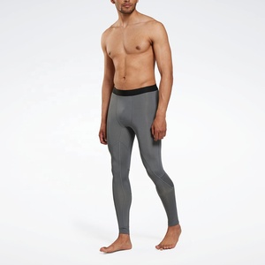 กางเกงรัดกล้ามเนื้อผู้ชายสำหรับมืออาชีพ โพลีเอสเตอร์ผสมสแปนเด็กซ์ 240 GSM กางเกงออกกำลังกายสำหรับคาร์ดิโอ วิ่ง และฝึกซ้อมในยิม ผลิตโดยโรงงาน OEM - Product Image 3