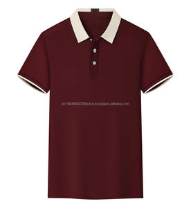 Camiseta polo de manga corta para hombre, diseño personalizado con logotipo bordado, para primavera y verano, ligera y transpirable. - Product Image 5