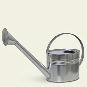 Hot Selling Galvanized Metal Watering Can With Long Spout And Carrying Handle Durable Silver Iron Water Jug For Outdoor <b>Garden</b> - Product Image 4