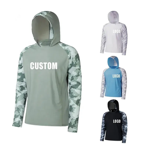 Chemise à manches longues pour homme, à capuche, imprimé camouflage, en polyester, respirante, manches longues, pour toutes les saisons - Product Image 6